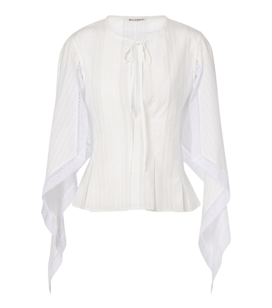Top de algodón drapeado de JW Anderson