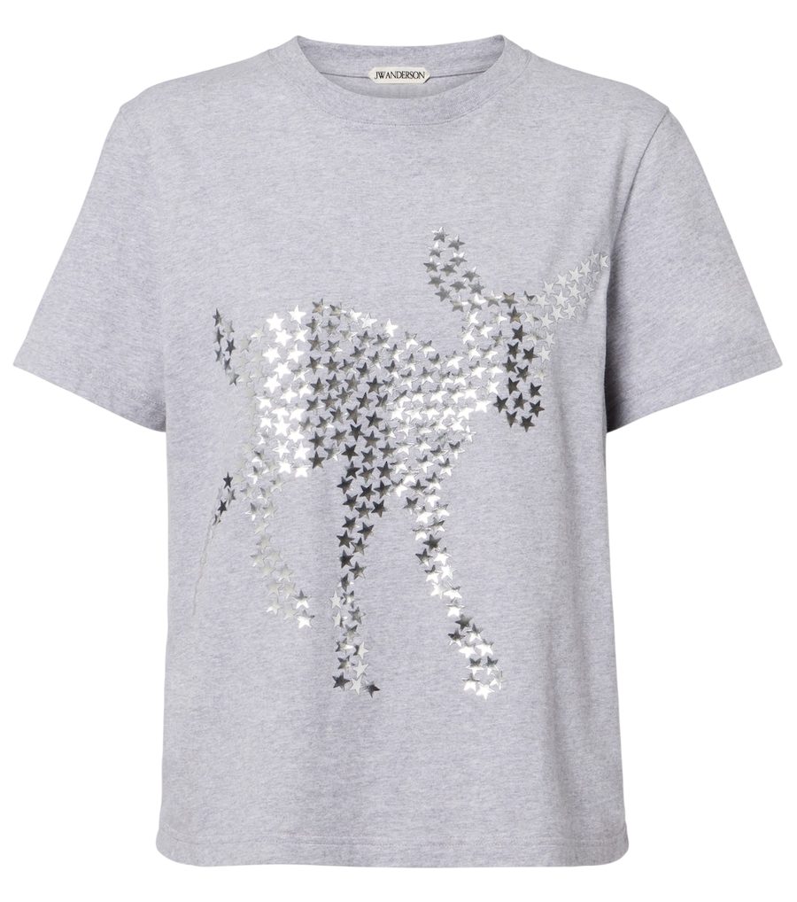 T-shirt en jersey de coton orné JW Anderson