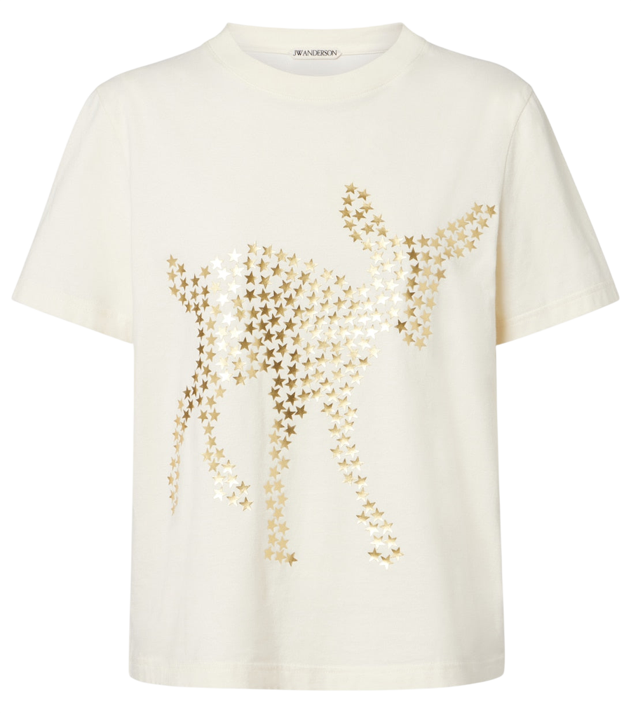 T-shirt en jersey de coton orné JW Anderson