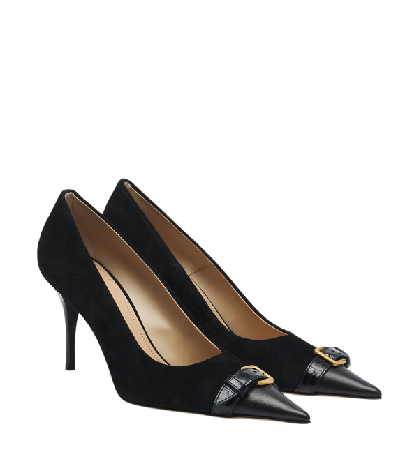 Zapatos de salón de ante con adornos y ribete de piel de JW Anderson