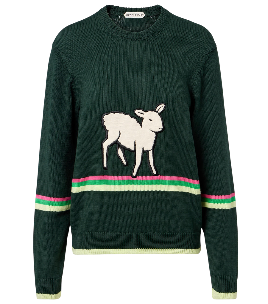 JW Anderson Embroidered cotton sweater