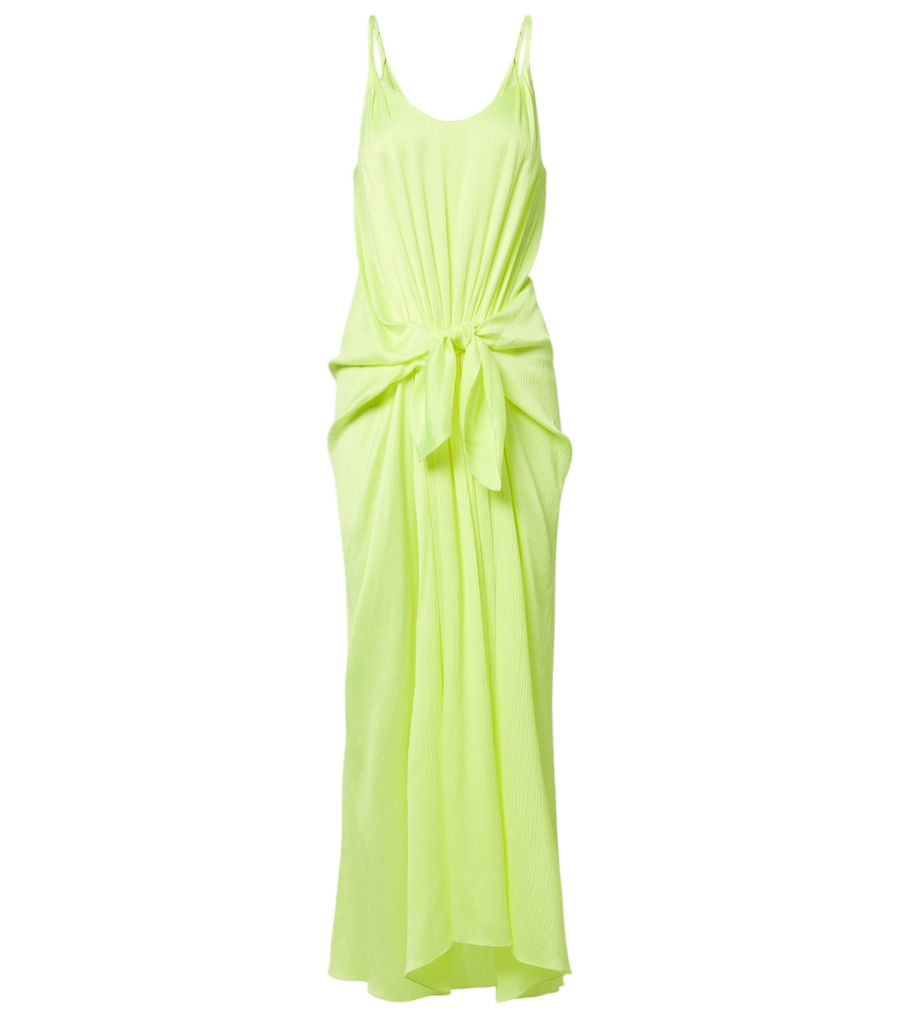 JW Anderson Gathered silk midi dress