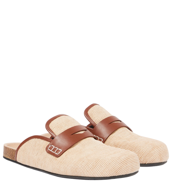 JW Anderson Leather-trimmed mules