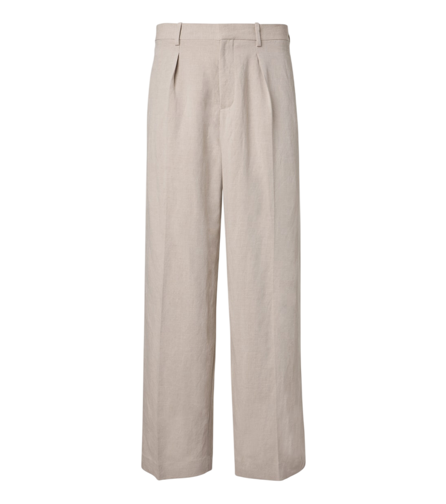 JW Anderson Linen-blend wide-leg pants