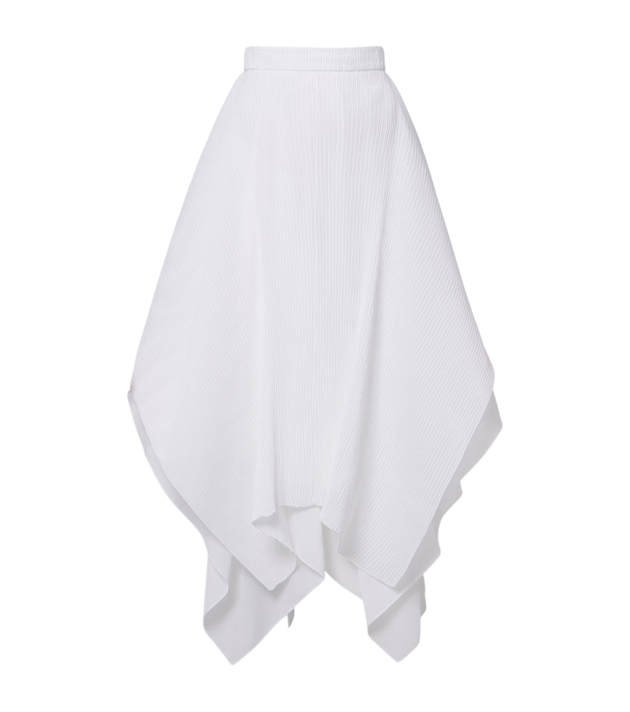 JW Anderson Pleated asymmetric midi skirt