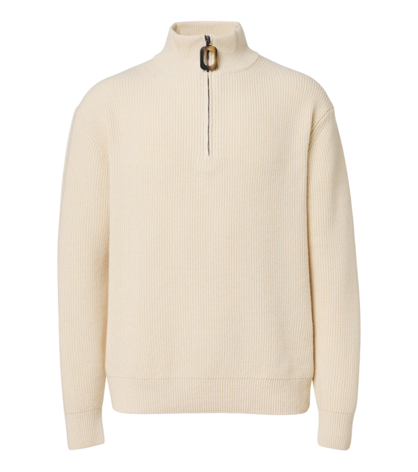 JW Anderson Ribbed-knit wool and cotton sweater