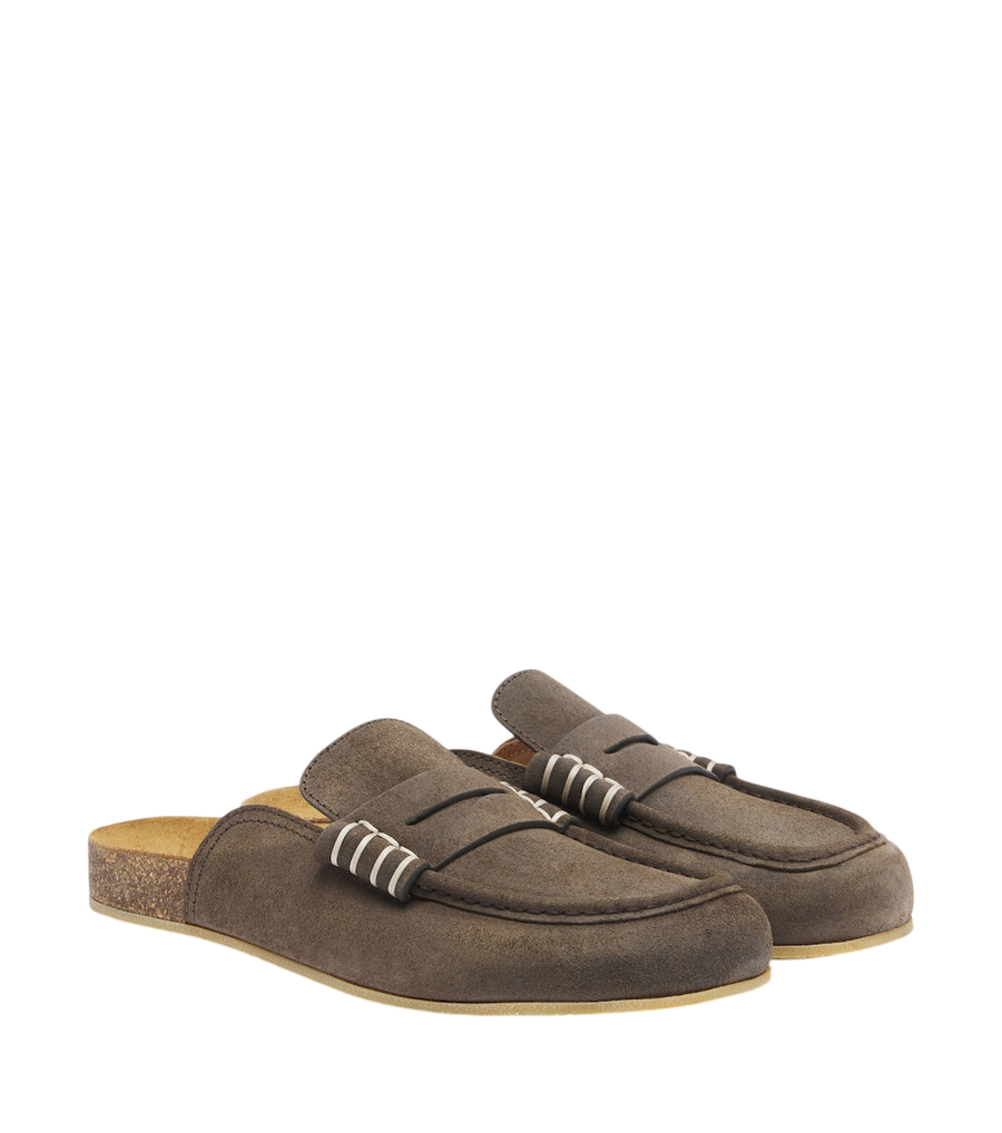 JW Anderson Mules de camurça com costura