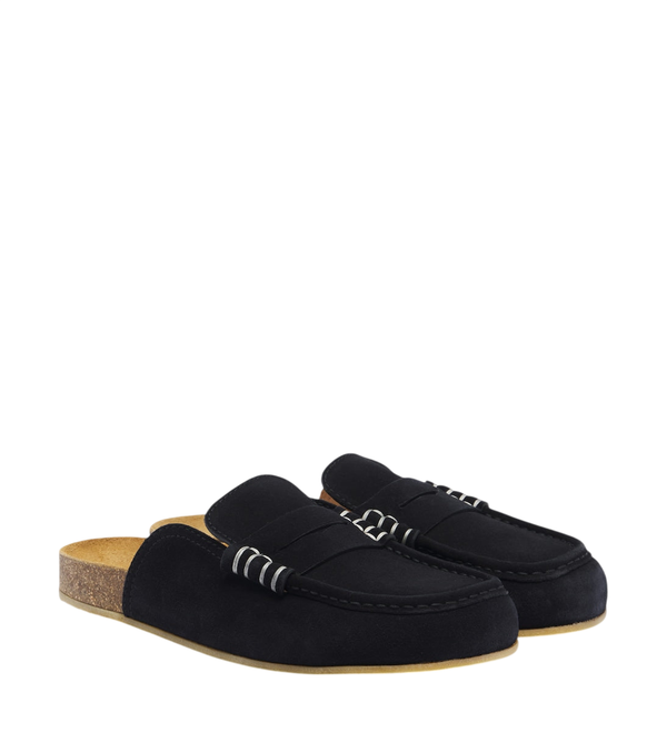 JW Anderson Stitch suede mules