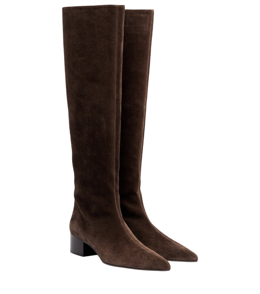 Khaite Andee suede knee-high boots