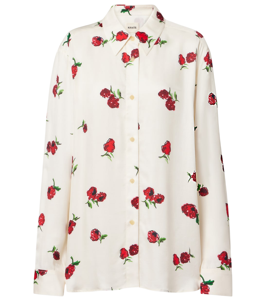 Khaite Argo printed twill shirt