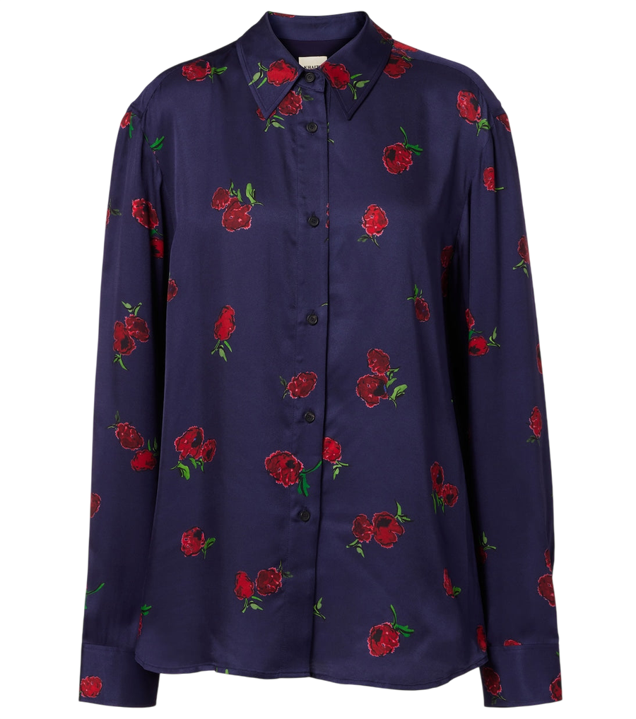 Khaite Argo printed twill shirt