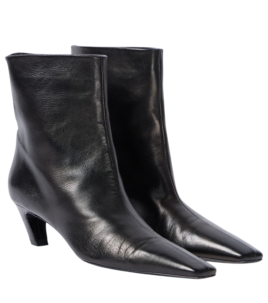 Khaite Arizona leather ankle boots