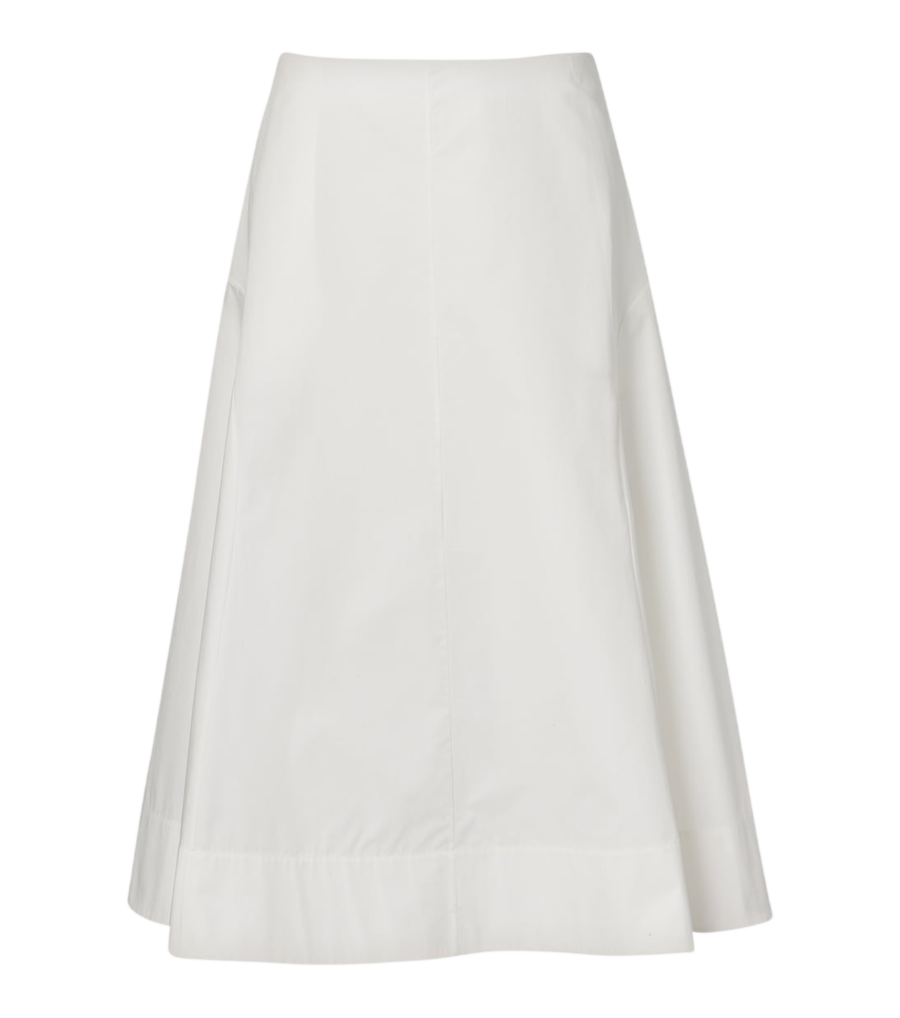 Khaite Artin cotton midi skirt