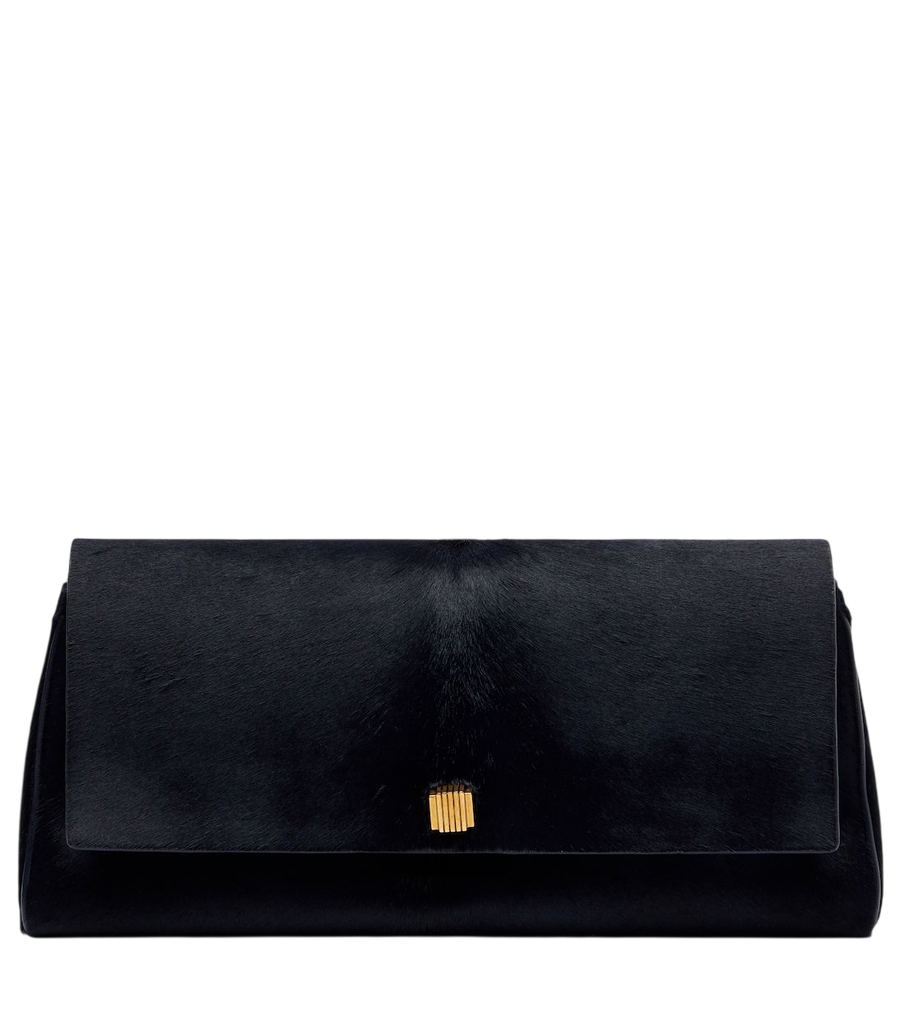 Clutch de pelo de becerro Audrey de Khaite