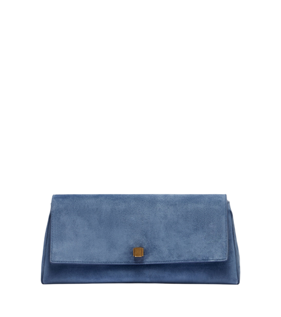 Khaite Audrey Medium suede clutch