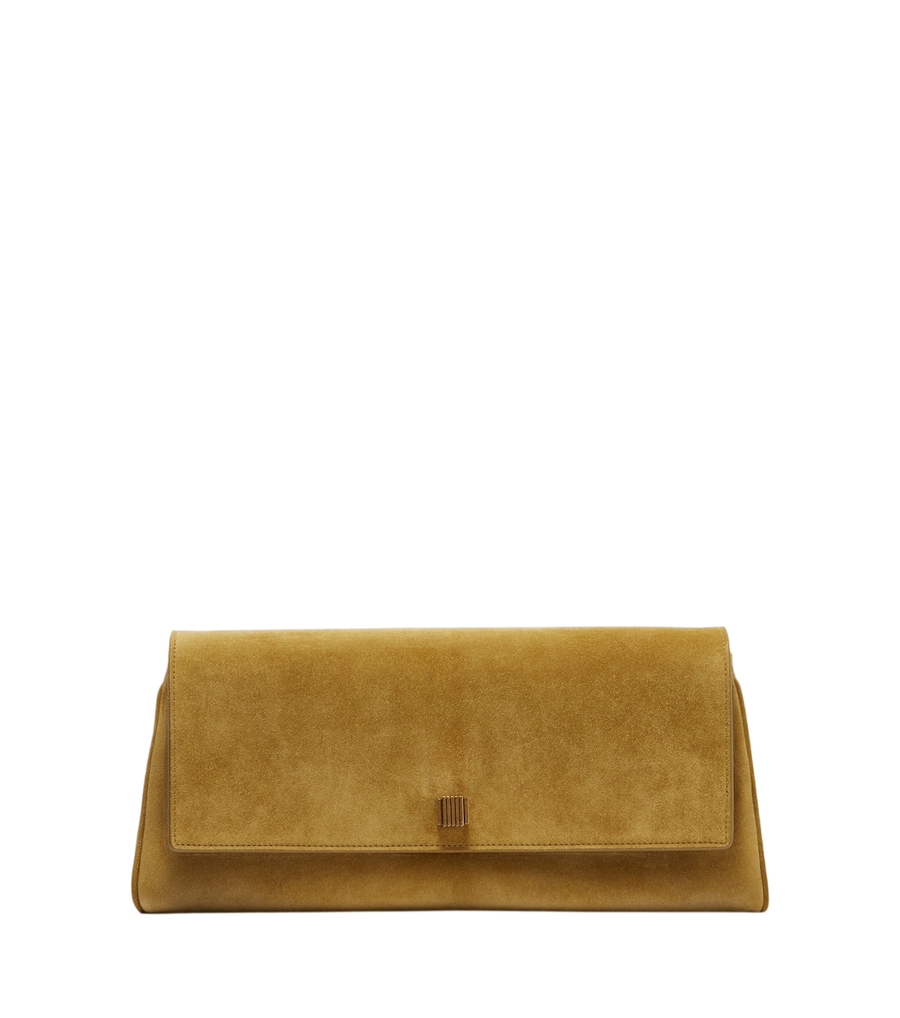Pochette media in pelle scamosciata Audrey Khaite