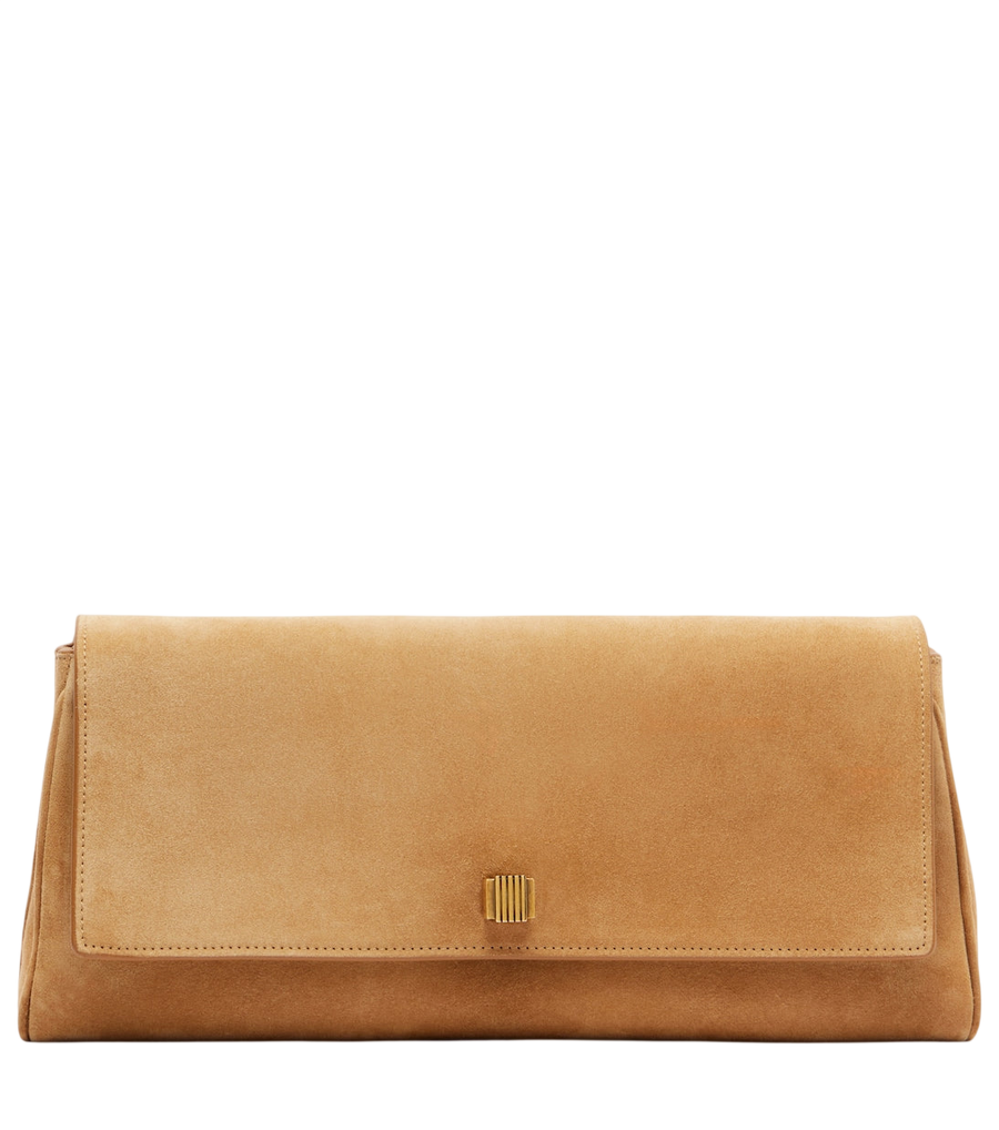 Pochette in pelle scamosciata Khaite Audrey