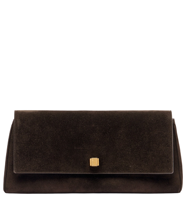 Pochette in pelle scamosciata Khaite Audrey