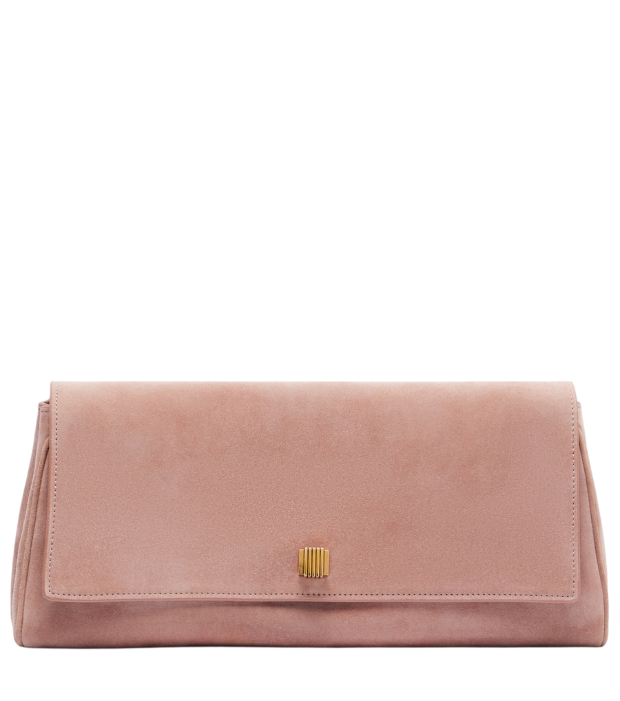 Pochette in pelle scamosciata Khaite Audrey
