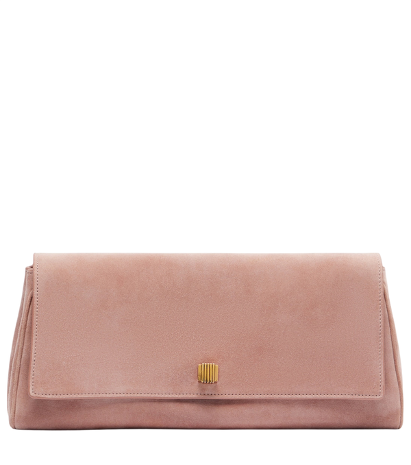 Pochette in pelle scamosciata Khaite Audrey