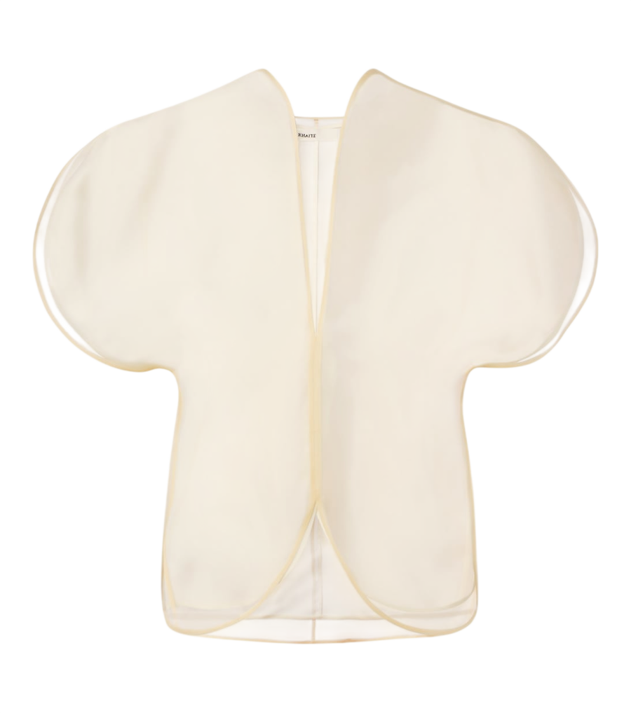 Haut en organza de soie Briar de Khaite