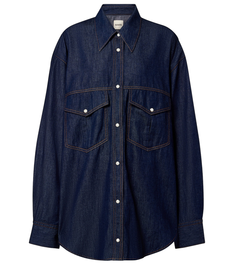 Camisa de mezclilla oversize Khaite Christensen