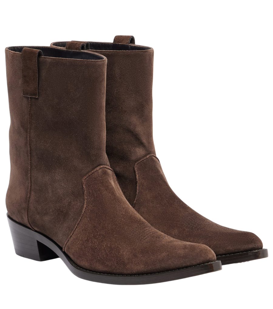 Khaite Clive 35 suede ankle boots
