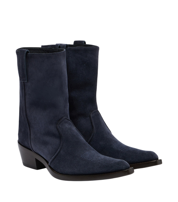 Khaite Clive suede cowboy boots