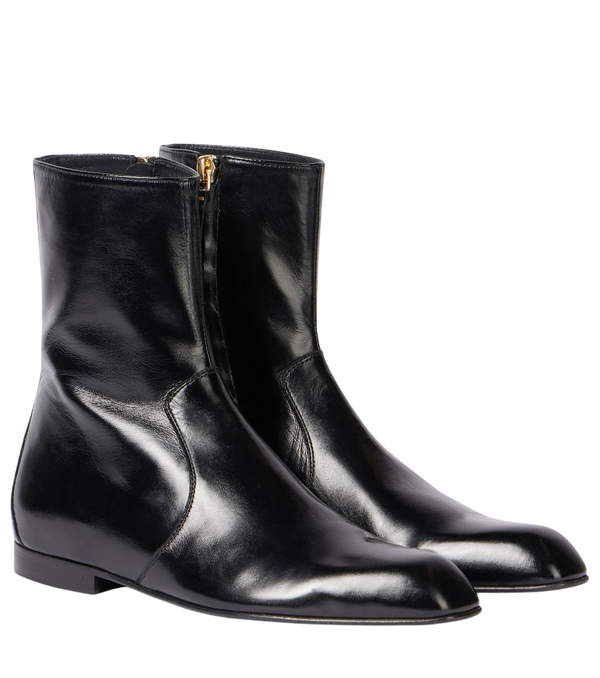 Khaite Colt leather ankle boots