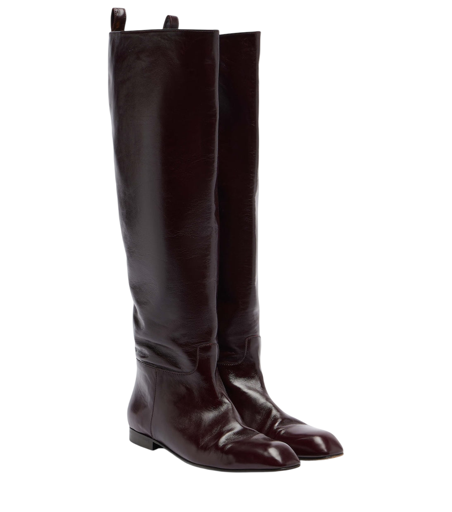 Khaite Colt leather knee-high boots