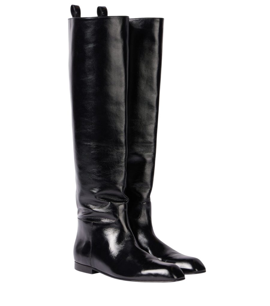 Khaite Colt leather knee-high boots