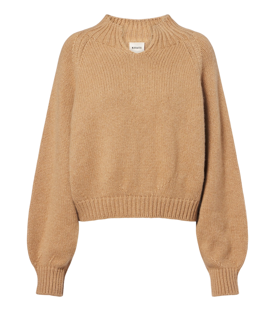 Khaite Cropped cashmere sweater