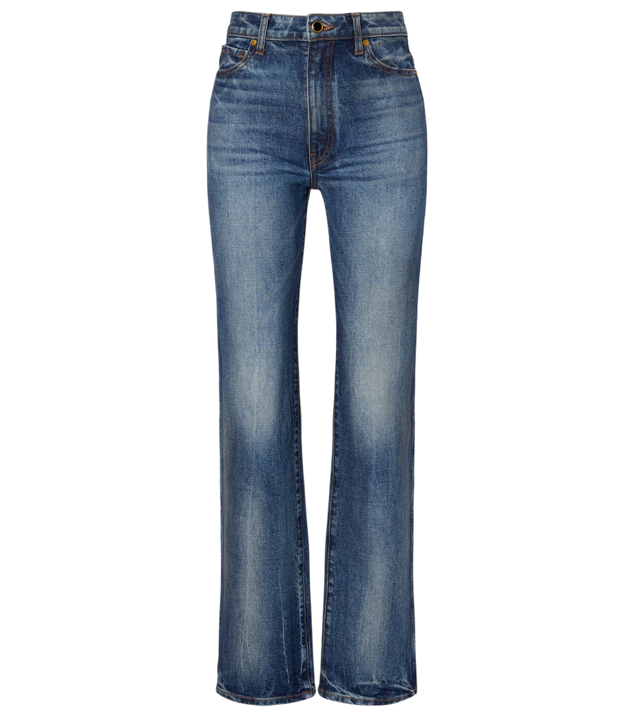 Khaite Calça jeans reta de cintura alta Danielle
