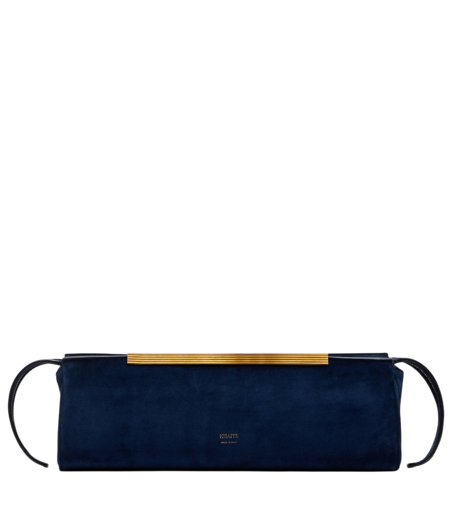Pochette en daim Donna de Khaite