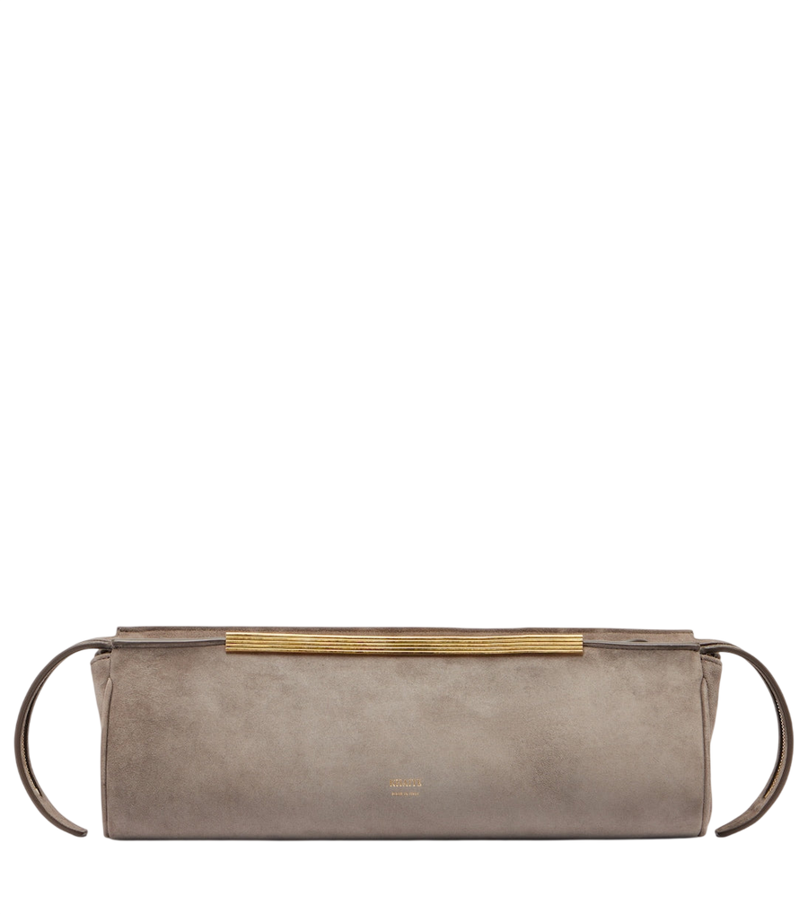 Pochette en daim Donna de Khaite
