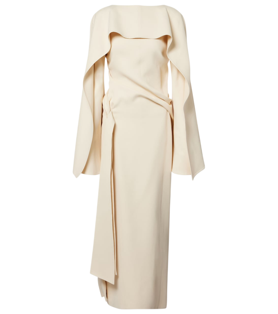 Khaite Draped crêpe maxi dress