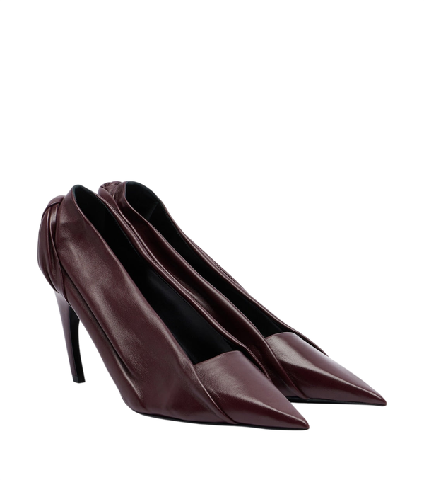 Khaite Eve draped leather pumps