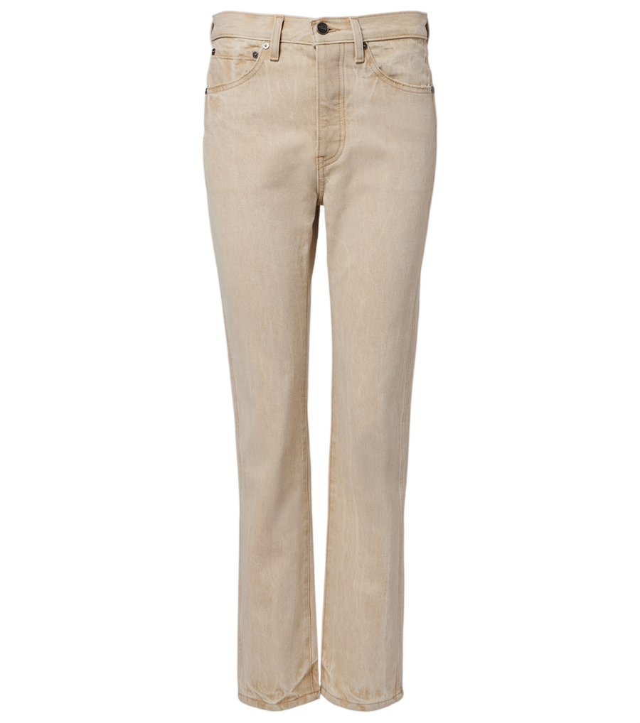 Jeans dritti cropped Finley Khaite