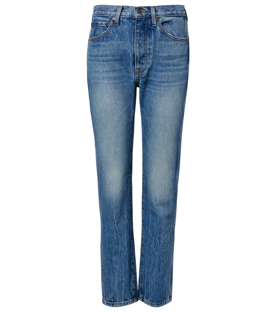 Khaite Finley cropped straight jeans