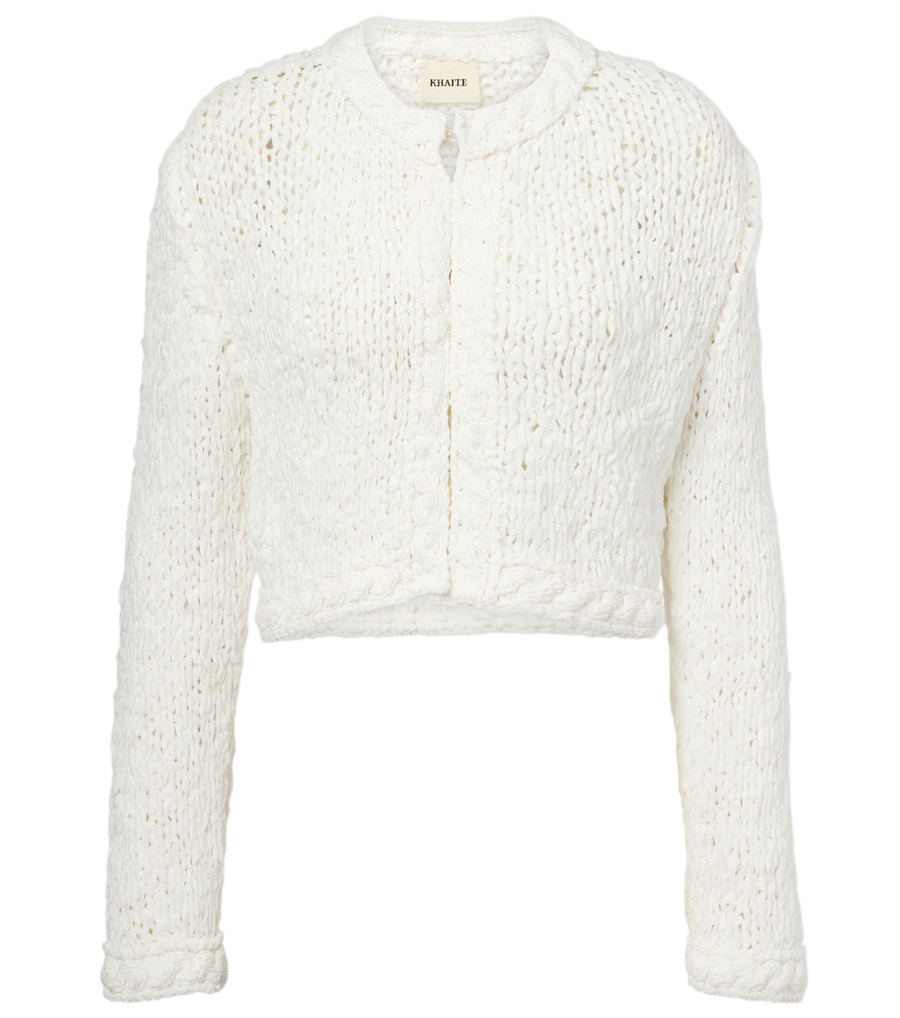 Khaite Genevieve open-knit cardigan