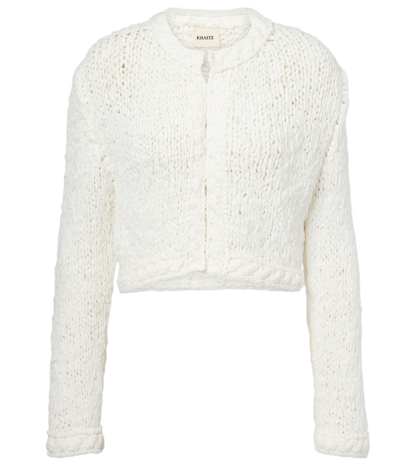 Khaite Genevieve open-knit cardigan