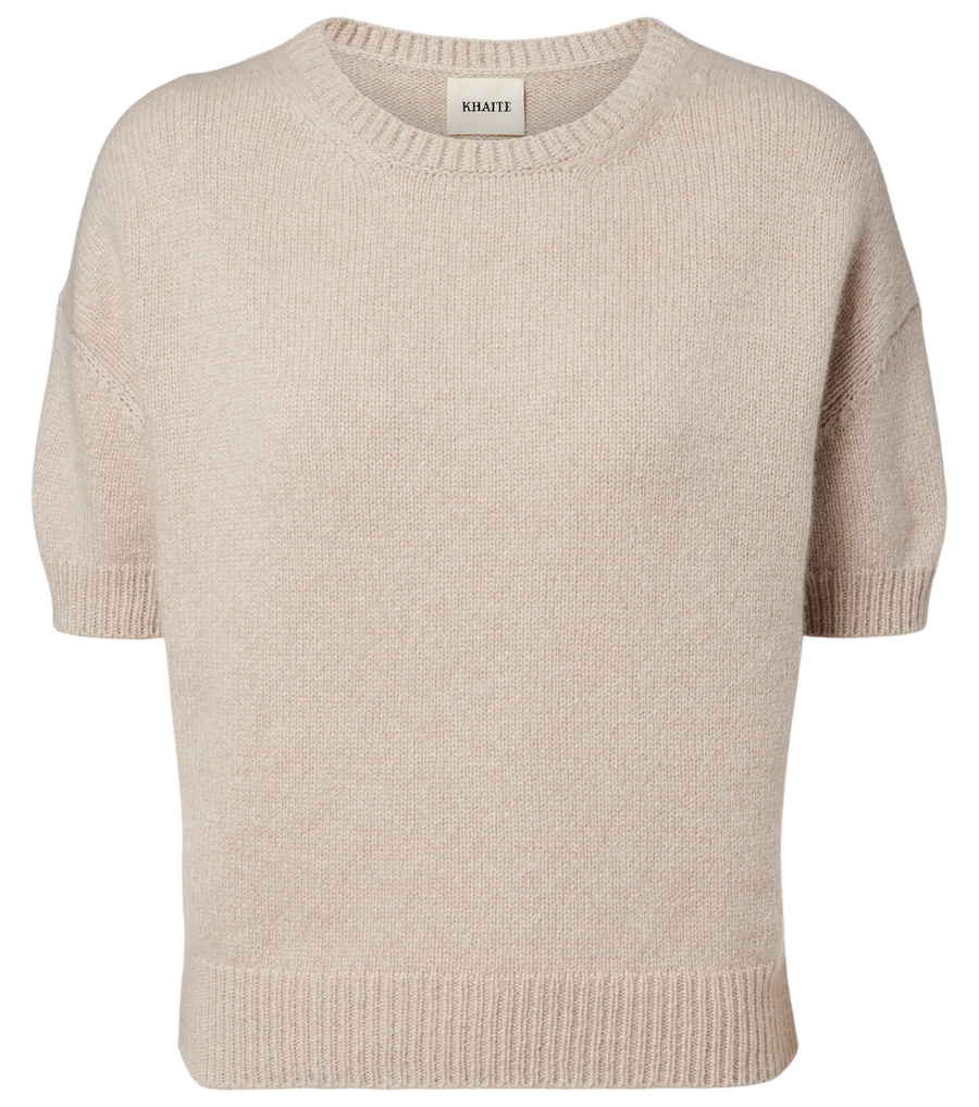 Khaite Golden cashmere sweater