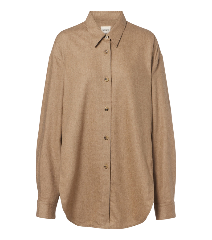 Chemise oversize en laine et cachemire Goya de Khaite