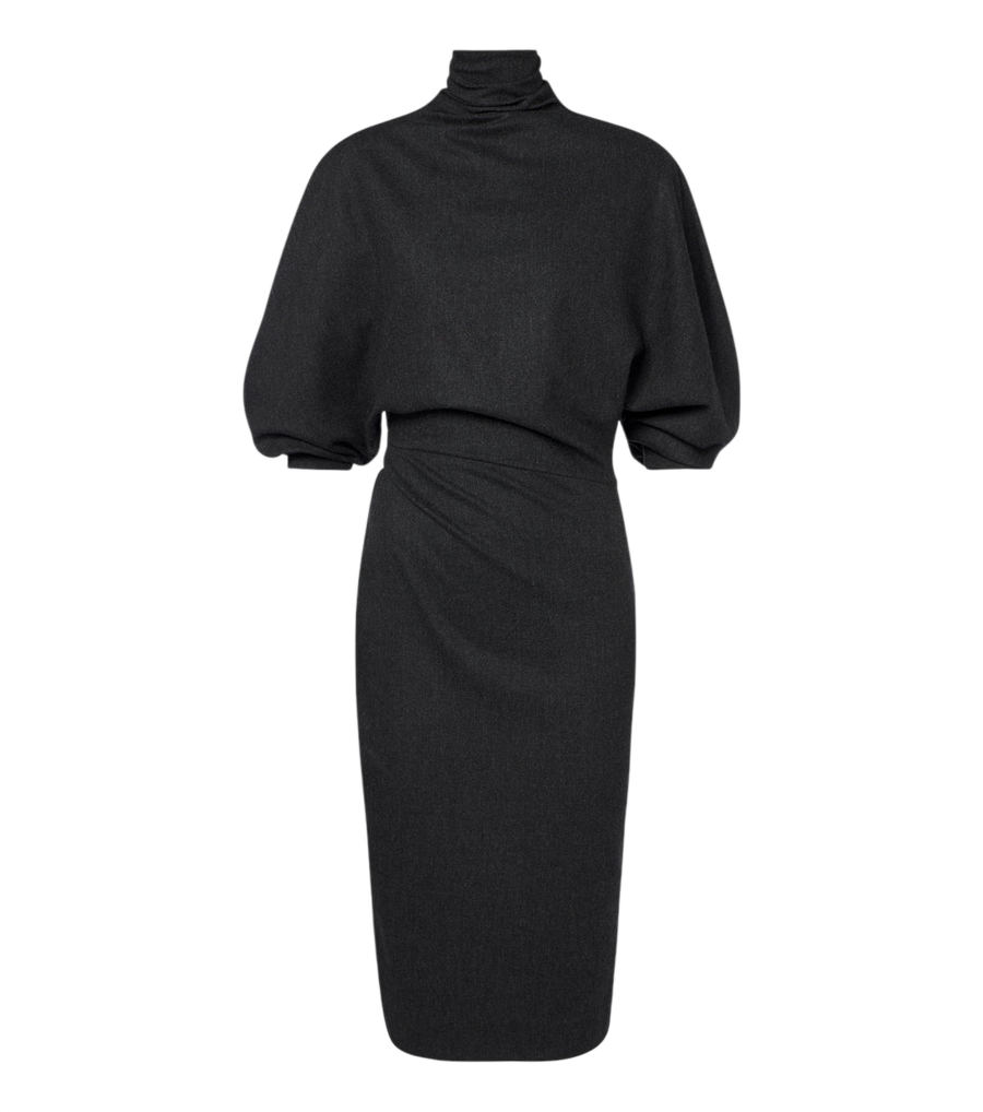 Khaite Harlin wool and cashmere midi dress