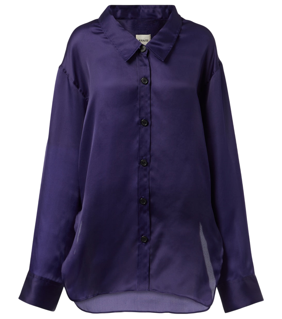 Khaite Herschel silk organza shirt