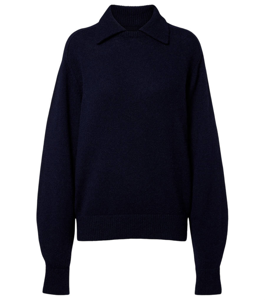 Khaite Jackson wool and cashmere polo sweater