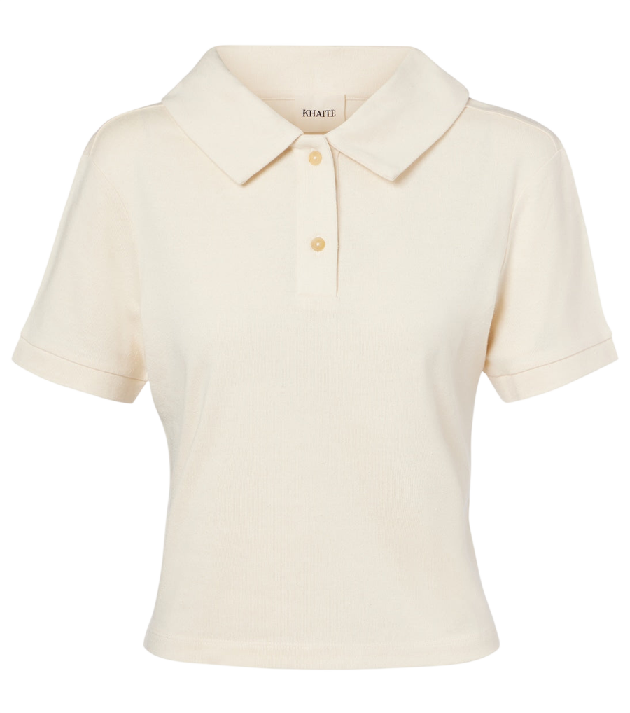 Khaite Jasna silk polo shirt