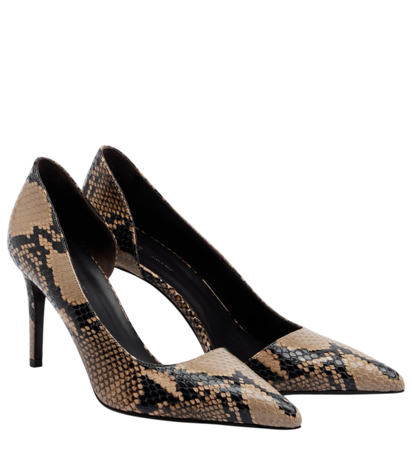 Khaite Jett snake-effect leather d'Orsay pumps