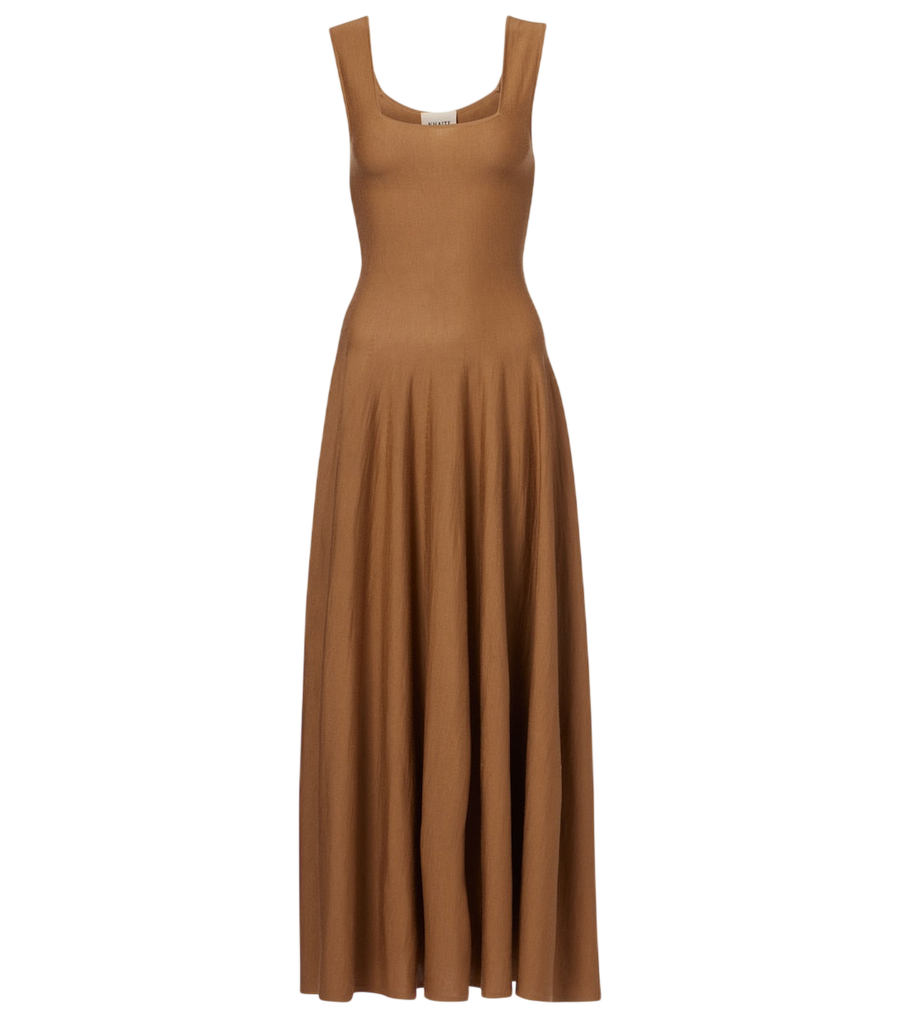 Robe longue en laine Khaite Jodie
