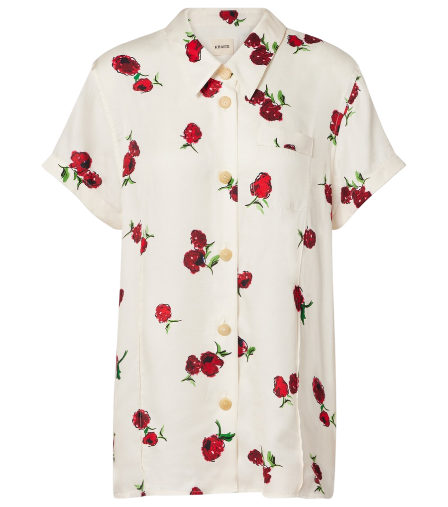 Chemise en sergé imprimé Keefe de Khaite